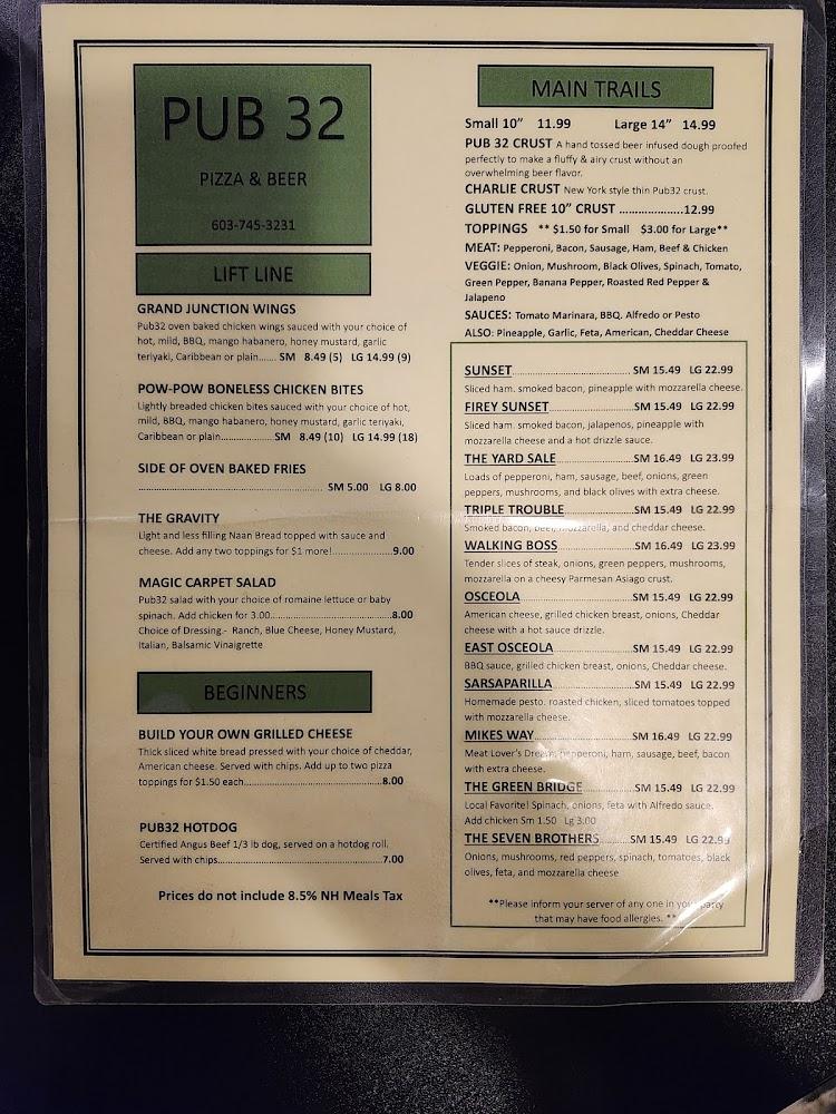 Pub 32 Menu image 3