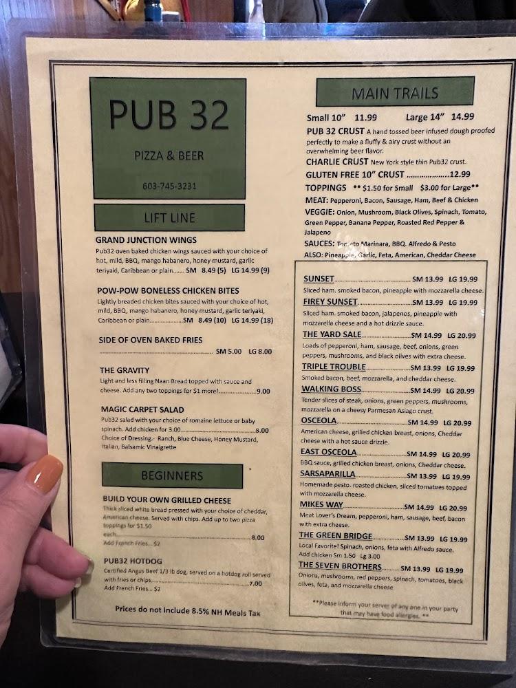 Pub 32 Menu image 4